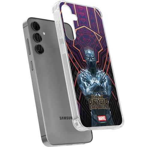 Marvel Black Panther Wakanda Salute Galaxy S24 Plus Clear Case