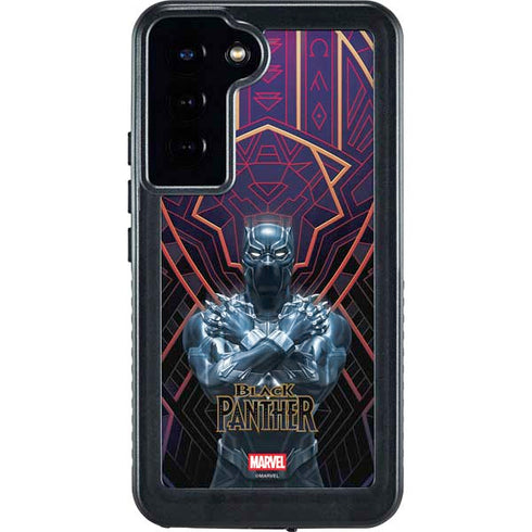 Marvel Black Panther Wakanda Salute Galaxy S24 Plus Waterproof Case