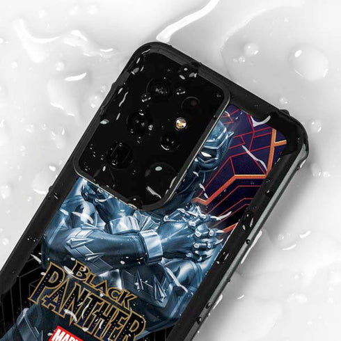 Marvel Black Panther Wakanda Salute Galaxy S24 Ultra Waterproof Case