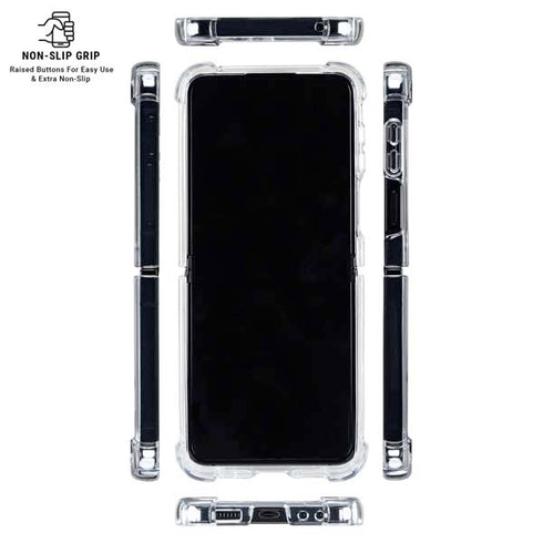 Marvel Black Panther Wakanda Salute Galaxy Z Flip6 Clear Case