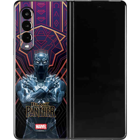 Marvel Black Panther Wakanda Salute Galaxy Z Fold3 5G Skin