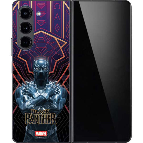 Marvel Black Panther Wakanda Salute Galaxy Z Fold5 5G Skin