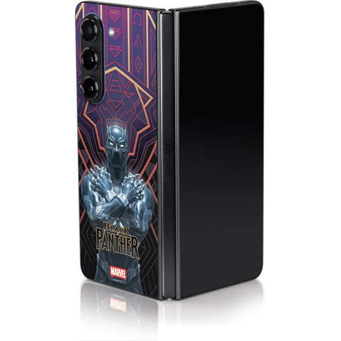 Marvel Black Panther Wakanda Salute Galaxy Z Fold5 5G Skin