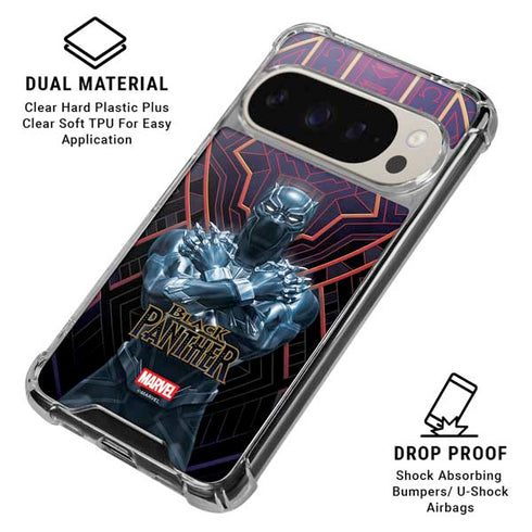 Marvel Black Panther Wakanda Salute Google Pixel 9 Pro XL Clear Case