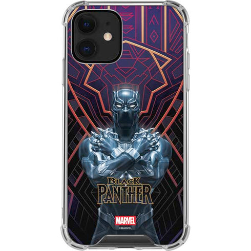Marvel Black Panther Wakanda Salute iPhone 12 Clear Case