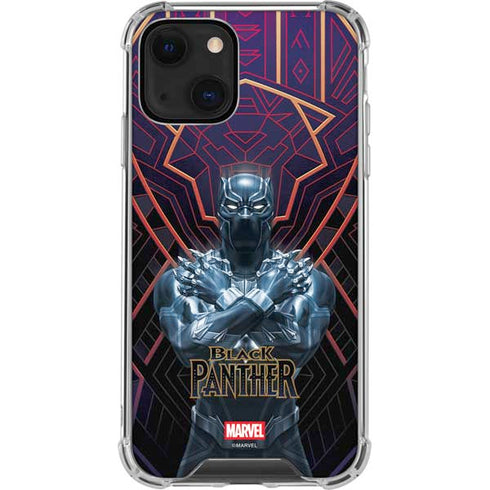Marvel Black Panther Wakanda Salute iPhone 13 Mini Clear Case