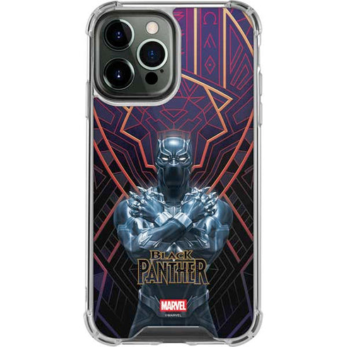 Marvel Black Panther Wakanda Salute iPhone 14 Pro Max Clear Case