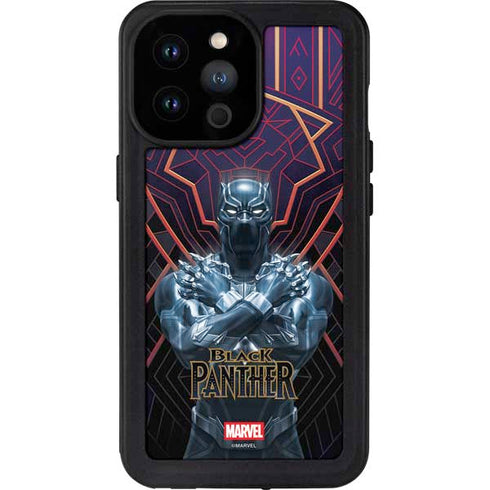 Marvel Black Panther Wakanda Salute iPhone 14 Pro Max Waterproof Case