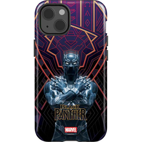 Marvel Black Panther Wakanda Salute iPhone 15 Plus Impact Case