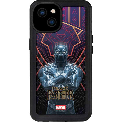 Marvel Black Panther Wakanda Salute iPhone 15 Plus Waterproof Case