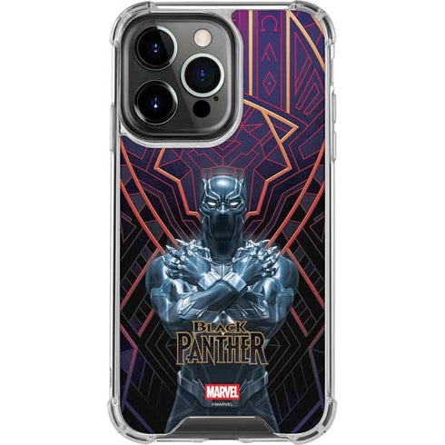 Marvel Black Panther Wakanda Salute iPhone 15 Pro Max Clear Case