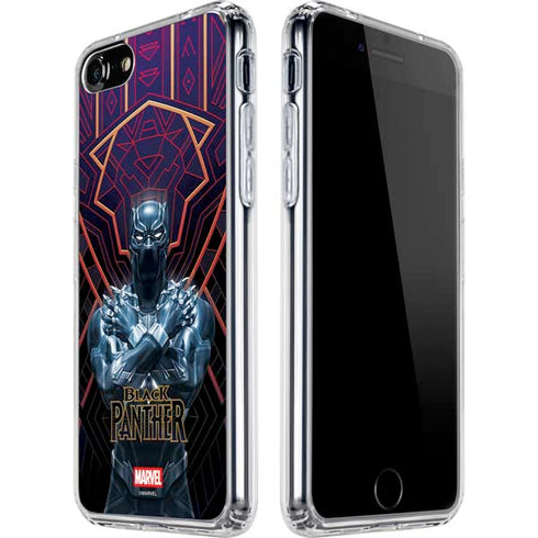 Marvel Black Panther Wakanda Salute iPhone SE (2nd & 3rd Gen) Clear Case