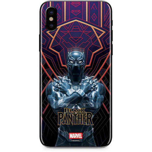 Marvel Black Panther Wakanda Salute iPhone XS Skin