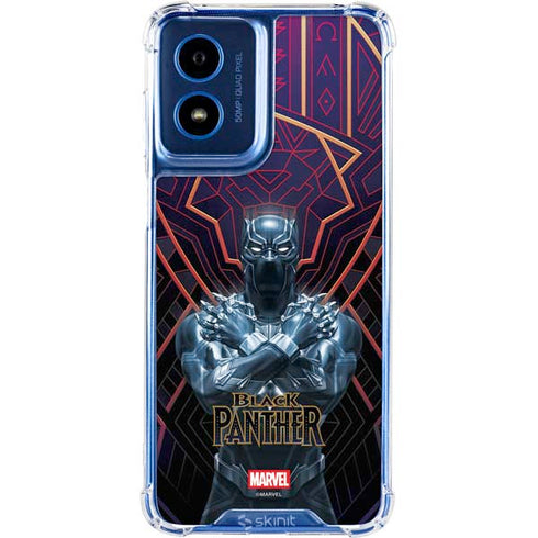 Marvel Black Panther Wakanda Salute Moto G Play 4G (2024) Clear Case