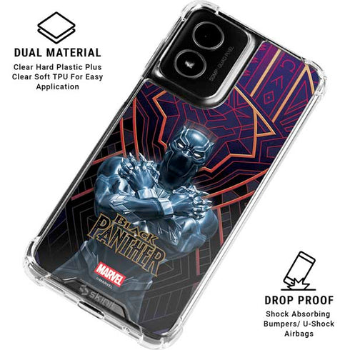 Marvel Black Panther Wakanda Salute Moto G Power 5G (2024) Clear Case