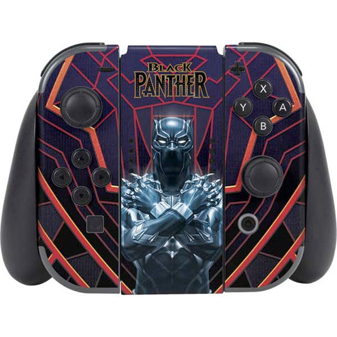 Marvel Black Panther Wakanda Salute Nintendo Switch (2017-2021) Joy-Con Controller Skin