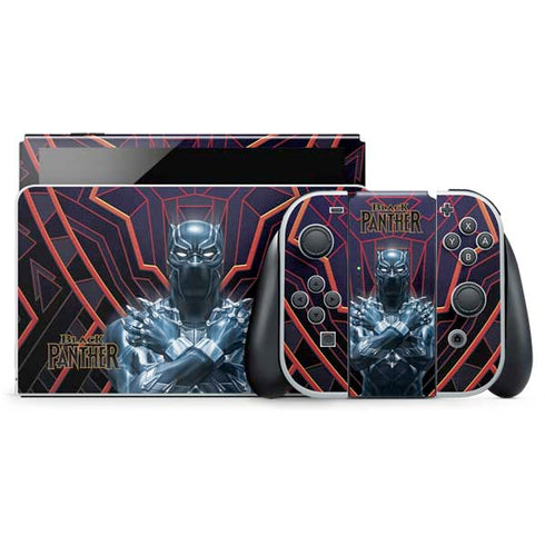 Marvel Black Panther Wakanda Salute Nintendo Skins