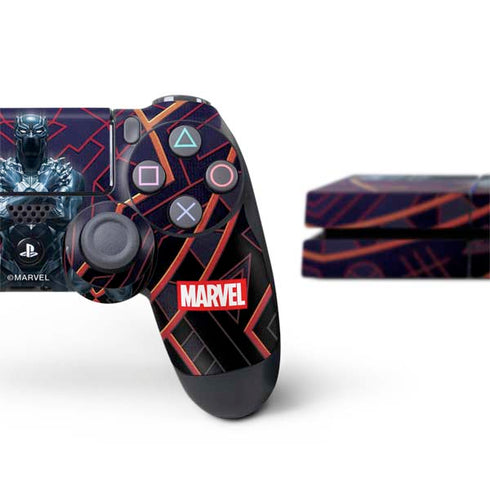 Marvel Black Panther Wakanda Salute PS4 Console and Controller Bundle Skin