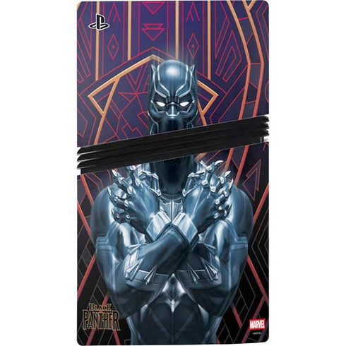 Marvel Black Panther Wakanda Salute PS5 Pro Console Skin
