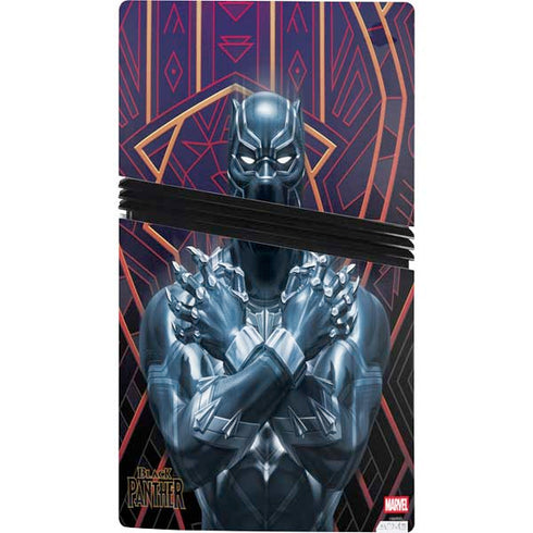 Marvel Black Panther Wakanda Salute PS5 Pro Console Skin