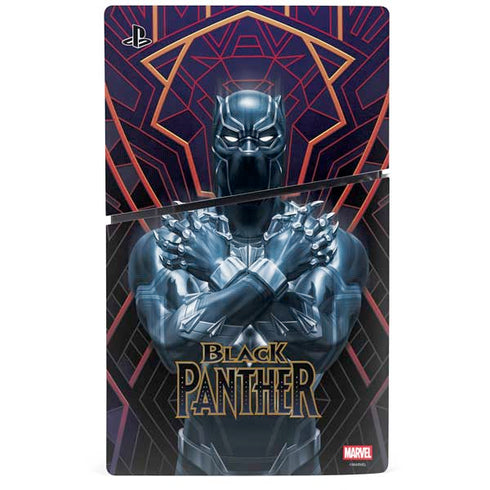 Marvel Black Panther Wakanda Salute PS5 Slim Disk Bundle Skin