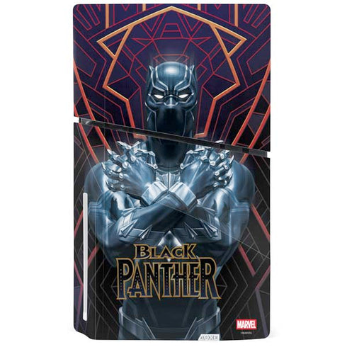 Marvel Black Panther Wakanda Salute PS5 Slim Disk Bundle Skin