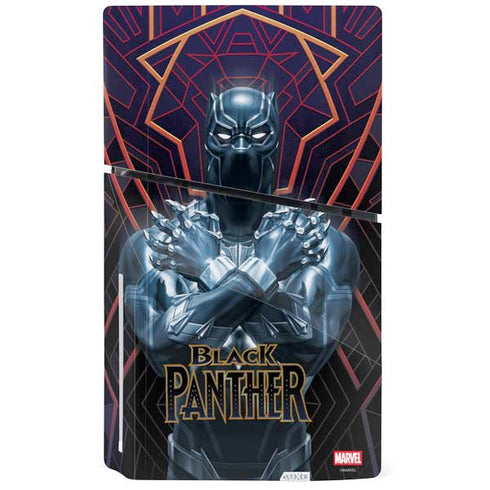 Marvel Black Panther Wakanda Salute PS5 Slim Disk Console Skin