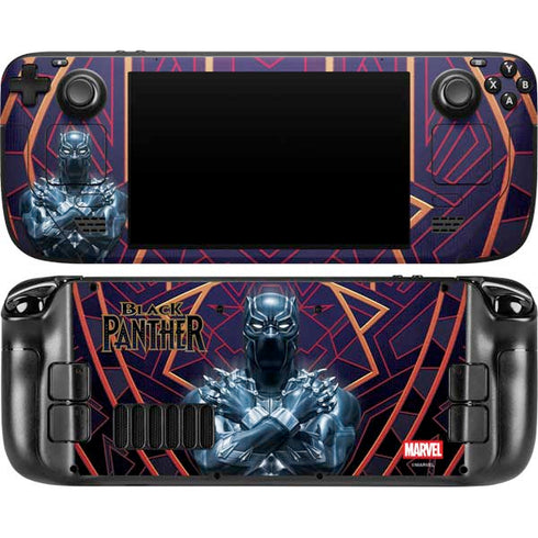 Marvel Black Panther Wakanda Salute Steam Deck Handheld Gaming Computer OLED Skin