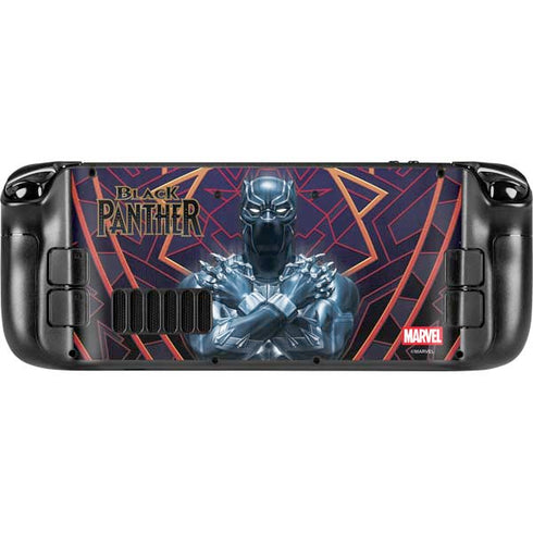 Marvel Black Panther Wakanda Salute Steam Deck Handheld Gaming Computer OLED Skin