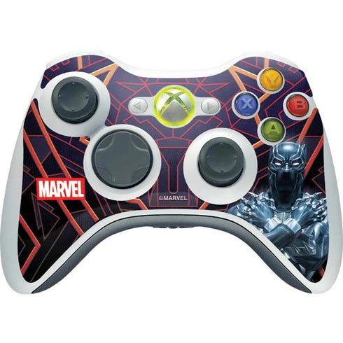 Marvel Black Panther Wakanda Salute Xbox 360 Wireless Controller Skin