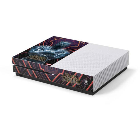 Marvel Black Panther Wakanda Salute Xbox One S Console Skin