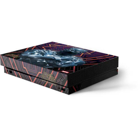 Marvel Black Panther Wakanda Salute Xbox One X Console Skin