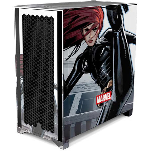 Marvel Black Widow High Kick Corsair 4000D Tempered Glass Mid-Tower ATX Case Skin