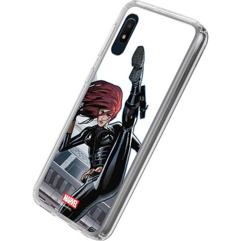 Marvel Black Widow High Kick Galaxy A10e Clear Case