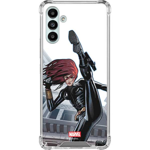 Marvel Black Widow High Kick Galaxy A13 5G Clear Case