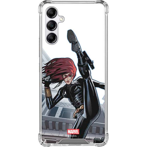 Marvel Black Widow High Kick Galaxy A14 5G Clear Case