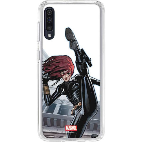 Marvel Black Widow High Kick Galaxy A50 Clear Case