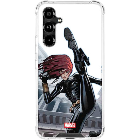 Marvel Black Widow High Kick Galaxy A54 5G Clear Case
