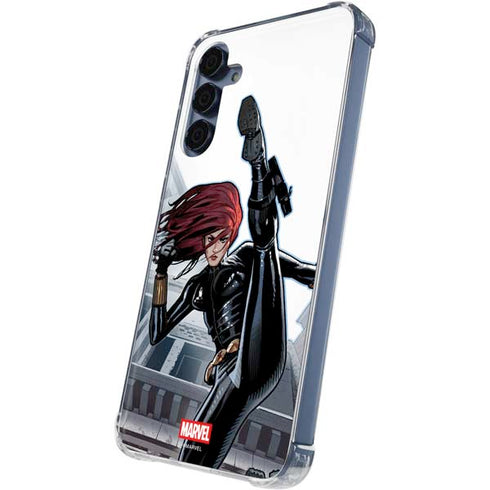 Marvel Black Widow High Kick Galaxy A55 5G Clear Case