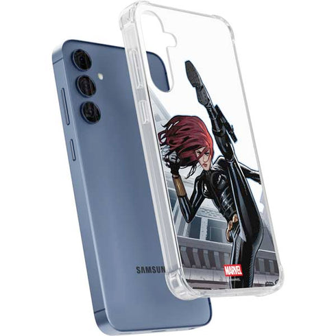 Marvel Black Widow High Kick Galaxy A55 5G Clear Case