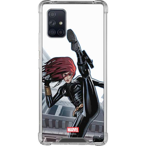 Marvel Black Widow High Kick Galaxy A71 5G Clear Case