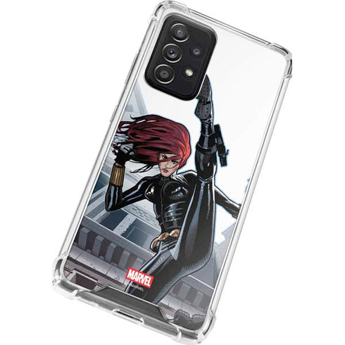 Marvel Black Widow High Kick Galaxy A72 5G Clear Case