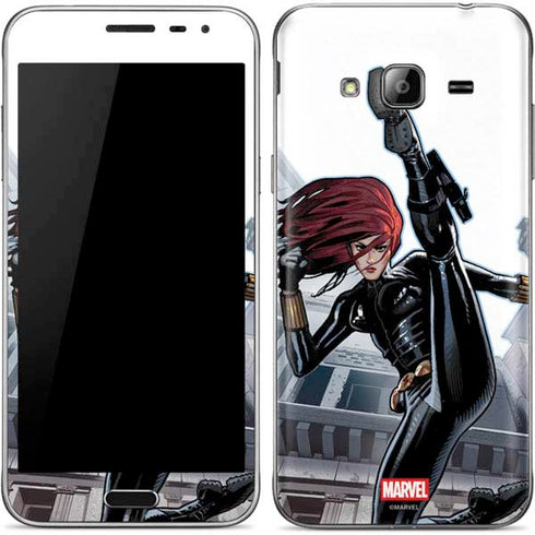 Marvel Black Widow High Kick Galaxy J3 Skin
