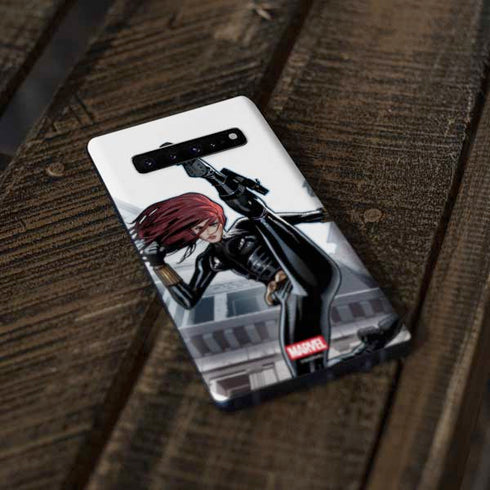 Marvel Black Widow High Kick Galaxy S10 Plus Skin