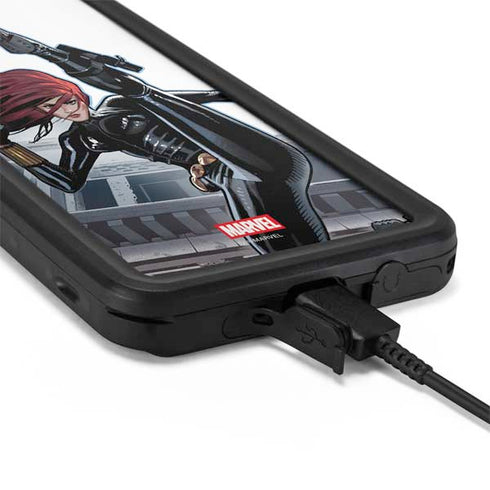 Marvel Black Widow High Kick Galaxy S20 Plus Waterproof Case