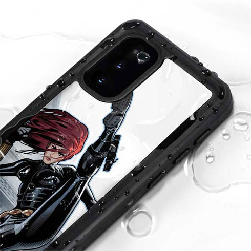 Marvel Black Widow High Kick Galaxy S20 Waterproof Case