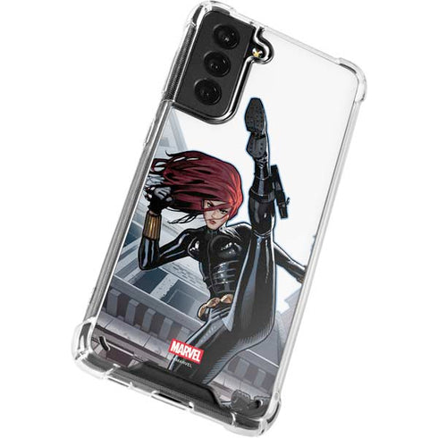 Marvel Black Widow High Kick Galaxy S21 5G Clear Case