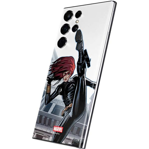 Marvel Black Widow High Kick Galaxy S22 Ultra Skin