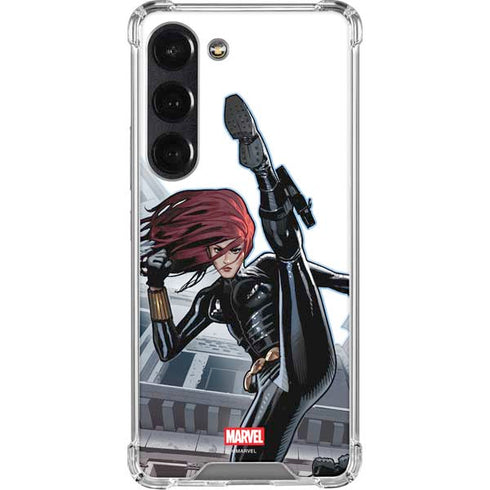 Marvel Black Widow High Kick Galaxy S23 Clear Case