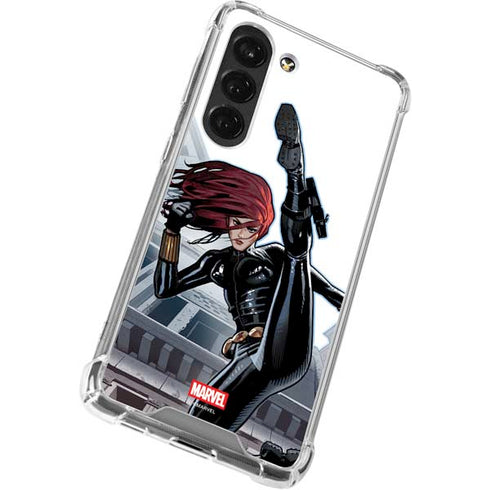 Marvel Black Widow High Kick Galaxy S23 Clear Case